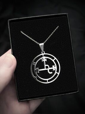 NIB 925 Sterling Silver Lilith Sigil Pendant Necklace